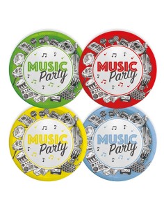 PIATTI 18 CM MUSIC PARTY