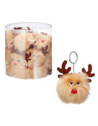 KEY CHAIN POM POM DEER 8 CM