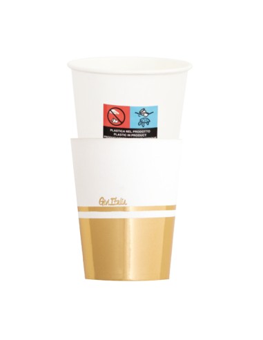 CF.8 BICCHIERI LIBERTY GOLD 250 CC