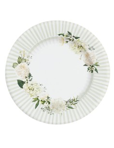 CF.8 PIATTI FLORAL WHITE 27 CM