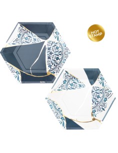 CF.8 PIATTI KINTSUGI BLUE CM.23