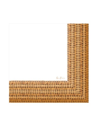 CF.16 TOVAGLIOLI DECORO RATTAN CM.33X33