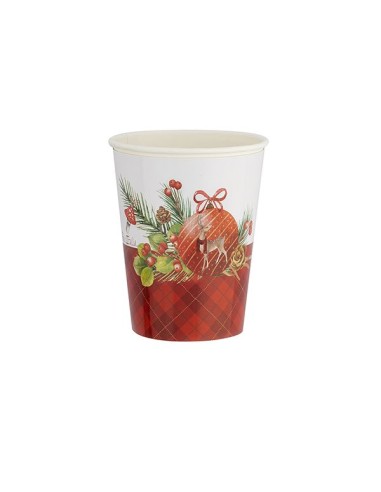 CF.8 BICCHIERI 250 CC.TARTAN HOLIDAYS