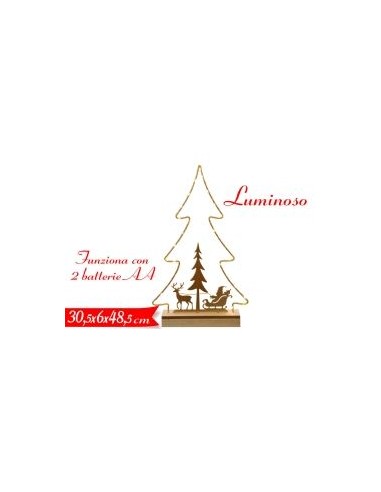 ALBERO DI NATALE CLUCI 30,5X6X48,5