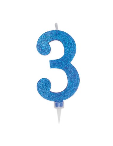 CANDELA SWEET BLU GLITTER NUM 3