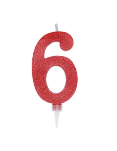 CANDELA SWEET ROSSO GLITTER NUM 6