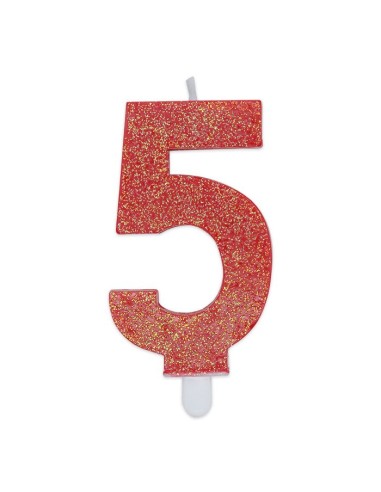 NUM 5  CERA SWEETY ROSSO GLITTER