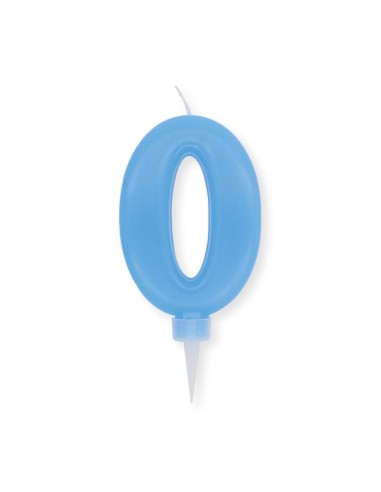 NUM 0 DI CERA PLUMP CELESTE CM 10