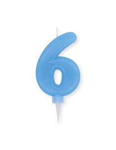 NUM 6 DI CERA PLUMP CELESTE CM 10