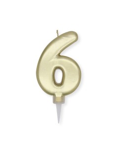 NUM 6 CERA PLUMP ORO METAL CM 10
