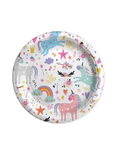 8 PIATTI CM 24 UNICORN