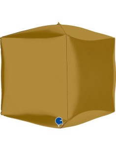 15"SQUARE SATIN GOLD 4D