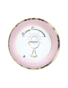 PIATTI CM 24 COMUNIONE CHIC ROSA