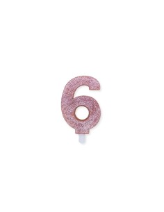 NUMERO CERA SWEETY ROSE GOLD GLITTER N.6