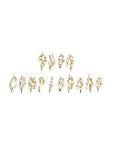 SET CANDELINE ITAL BUON COMPL ORO MET