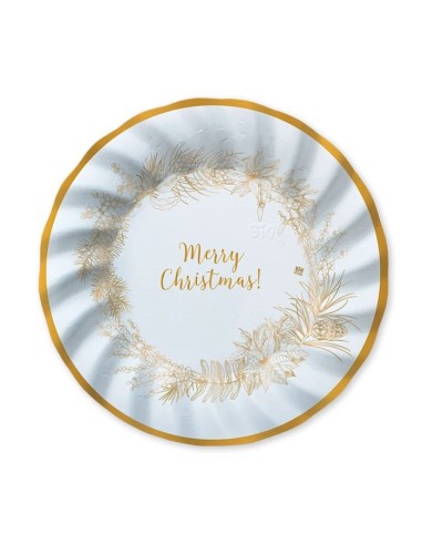 CF.8 PIATTI CM 25 CHRISTMAS GOLD