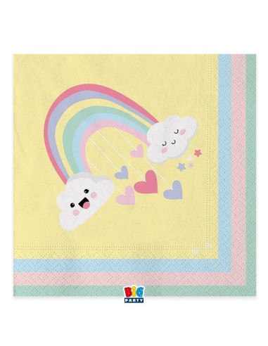 20 TOVAGLIOLI 33X33 RAINBOW CLOUD