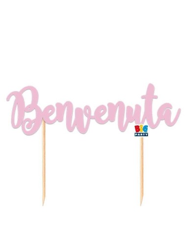 CAKE TOPPER ITAL 20X15 BENVENUTA