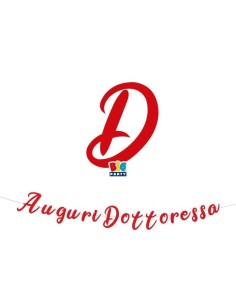 FESTONE SCRITTA ITAL AUGURI DOTTORESSACM 300