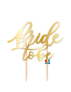 CAKE TOPPER ITALIC CM 12X21 BRIDE TO BE