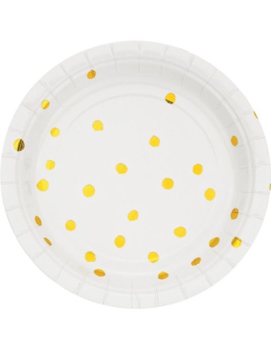 PLATE FOIL WHITE STMP GLD