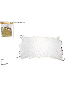 RETE PESCATORE 150X200 CM DECORAT.BEIGE