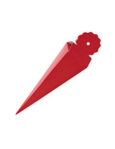 25 SCATOLINE CONO QUADRATO ROSSE 4X19X4