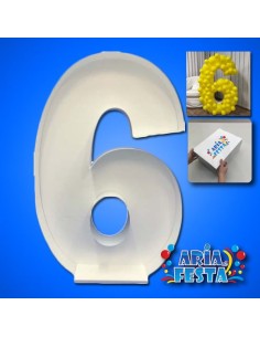 MOSAICO IN POLY NUMERO 6H 120 CM