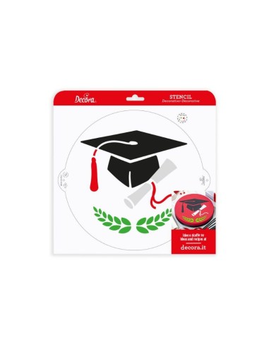 STENCIL IL CAPPELLO LAUREA DIAM 25