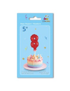 5"NUMERO 8 ROSSO CBASTONCINO