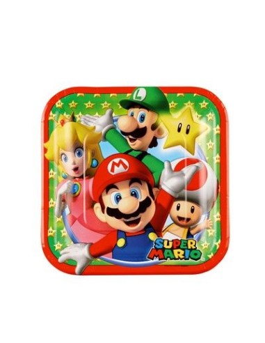 PLATES CM 17,7 SUPER MARIO PZ 8