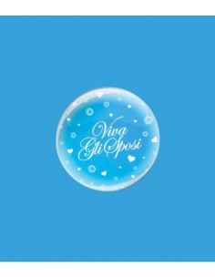 10"DECO BALLOON CF 5 VIVA GLI SPOSI