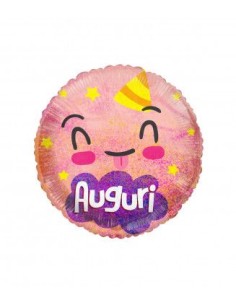 18"OLOGRAFICO ROSA AUGURI