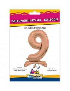 30"NUMERO ROSA GOLD CM 76 NUM 9 CBASE